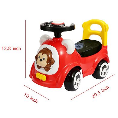 Trimate Toddler Foot to Floor Push and Ride Car with Music