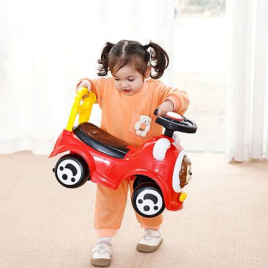 Trimate Toddler Foot to Floor Push and Ride Car with Music