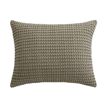 Levtex Home Mills Waffle Taupe Rectangular Throw Pillow