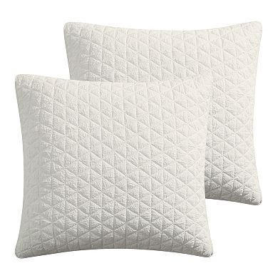 Levtex Home Rowan Cream Textured Quilt Set or Euro Sham Set