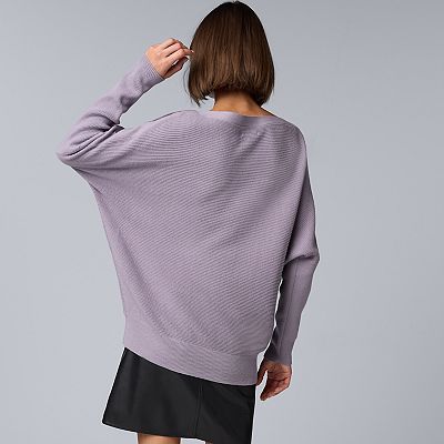 Women's Simply Vera Vera Wang Dolman Snap Sweater