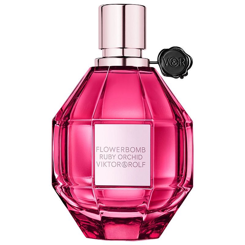 Viktor&Rolf Flowerbomb Ruby Orchid Eau de Parfum with Vanilla & Peach, Size: 3.4 FL Oz, Red O