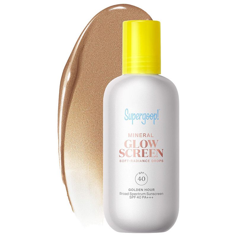 Supergoop! Glowscreen Soft-Radiance Drops Mineral SPF 40, Size: 1.7 Oz, Golden Hour