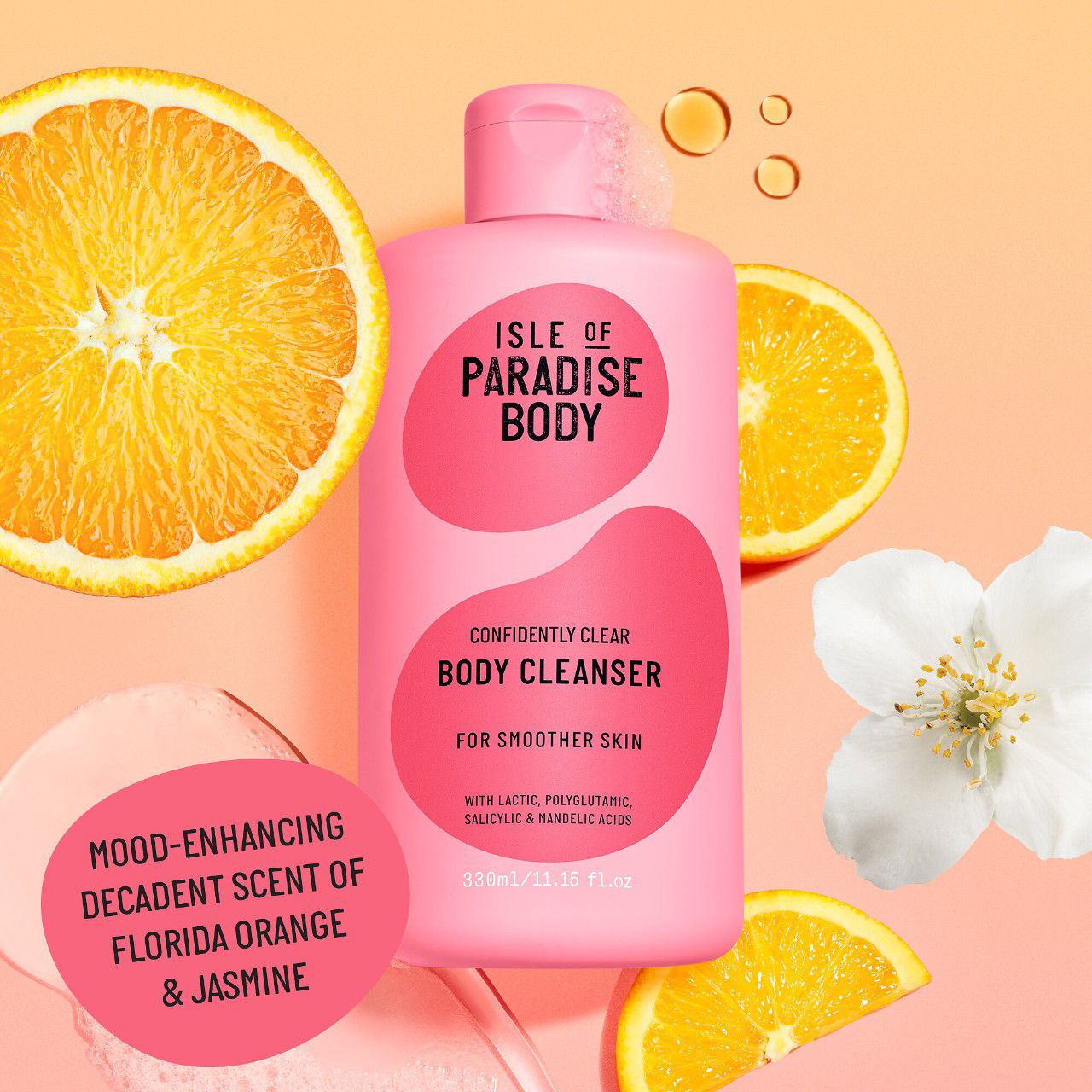 Isle of Paradise Confidently Clear Body Cleansing Wash Lactic