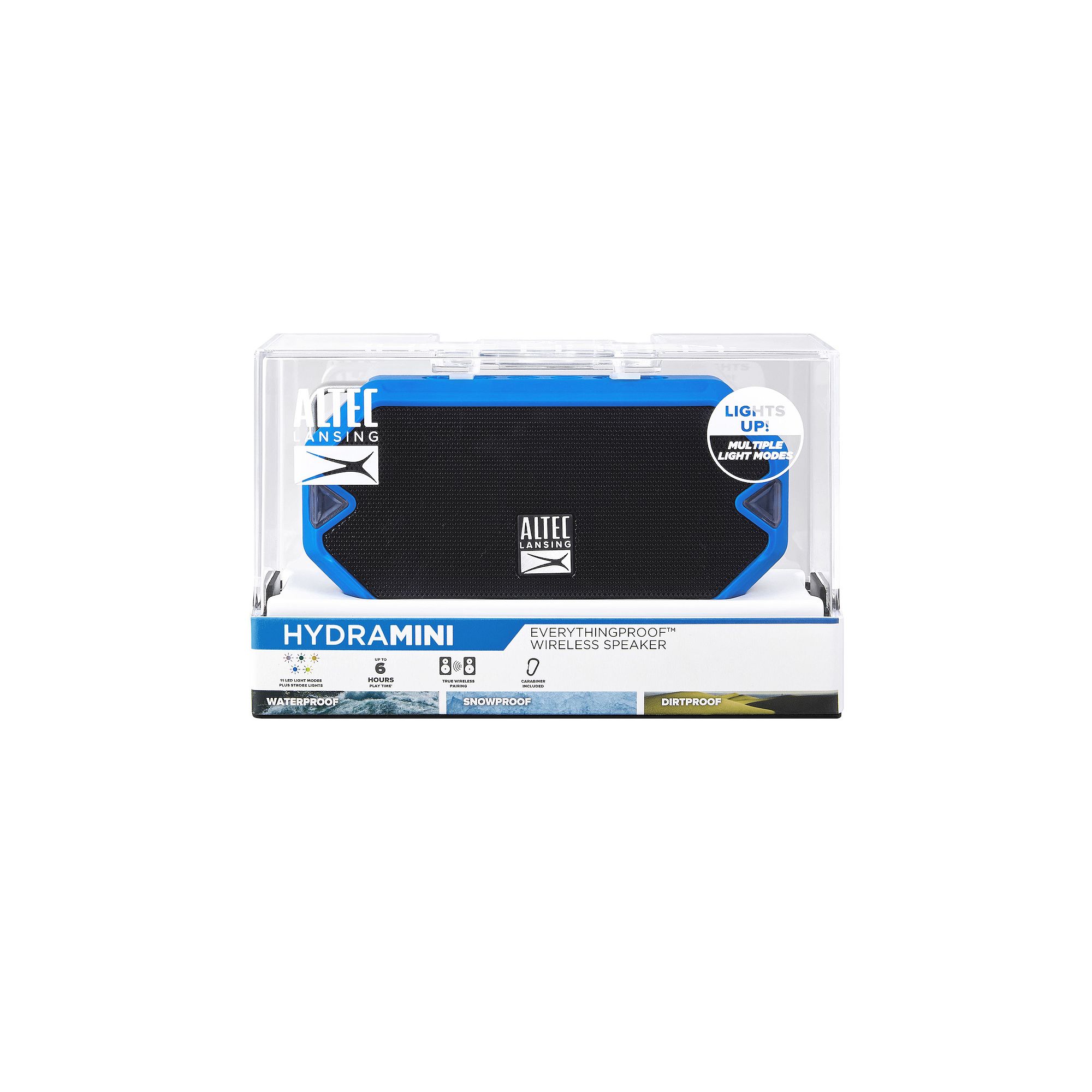 Altec Lansing HydraMini Everything Proof Speaker, Blue