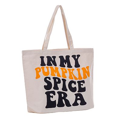 Fall Themed Canvas Tote Bag