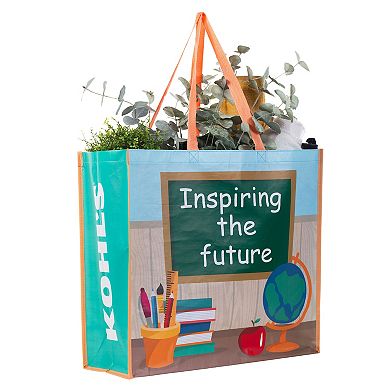 School Themed Large Reusable Tote Bag