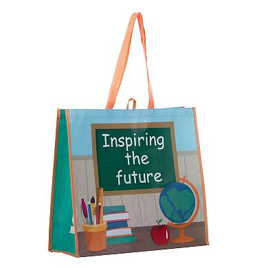 School Themed Large Reusable Tote Bag
