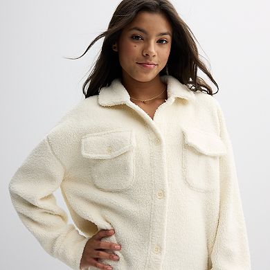 Girls 7-16 Limited Too Sherpa Shacket