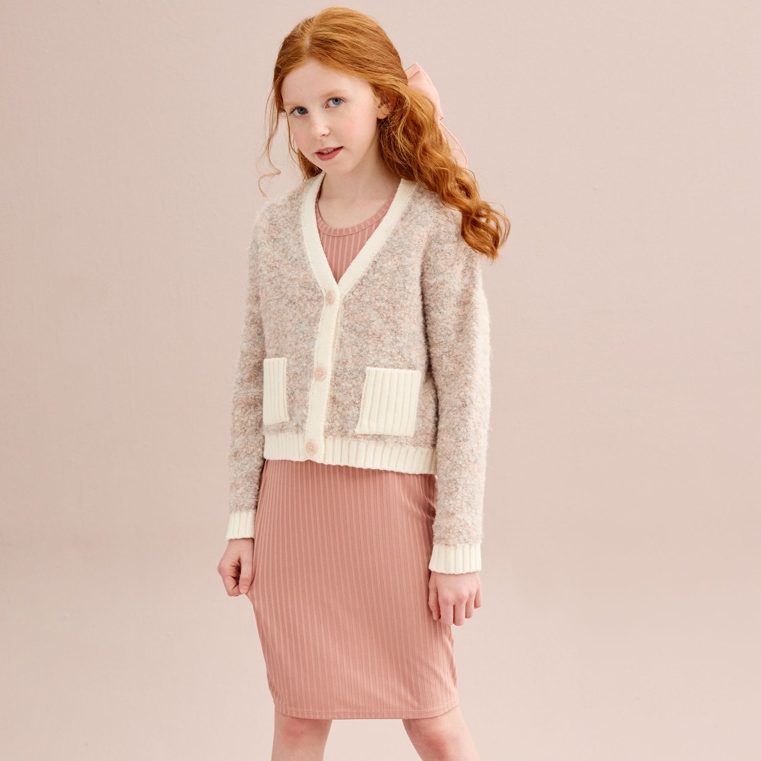 tilda knit dress Tilda Dress (Pink Jacquard) | Love Cherish