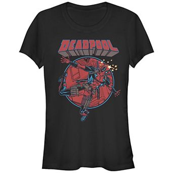 Juniors' Deadpool Falling Dummy Graphic Tee