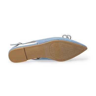 BCBGeneration Kristin Women's Pointed Toe Slingback Flats