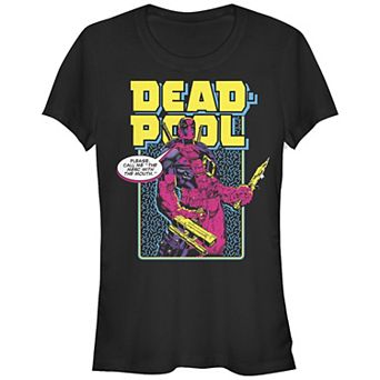 Juniors' Deadpool Please Call Me Graphic Tee