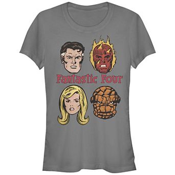Juniors' Fantastic Four Vintage Style Poster Graphic Tee