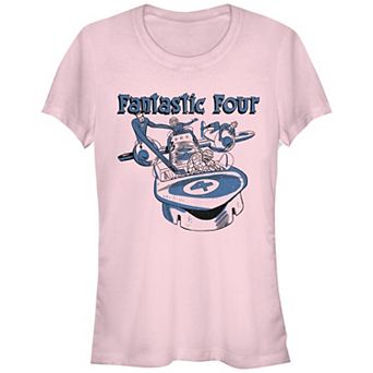 Juniors' Fantastic Four Flying Ride Graphic Tee