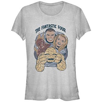 Juniors' Fantastic Four Big Group Hug Graphic Tee