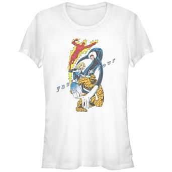 Juniors' Fantastic Four Long-Arm Graphic Tee
