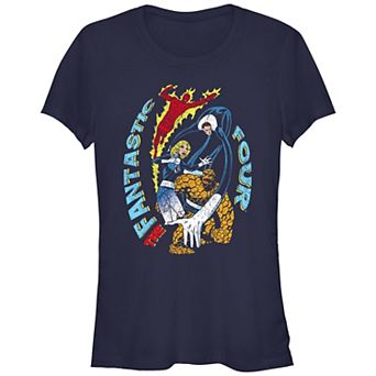 Juniors' Fantastic Four Protecting The Group Graphic Tee