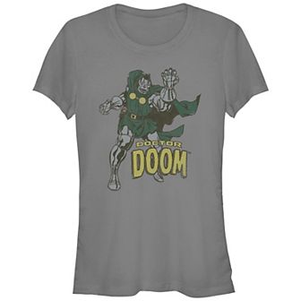 Juniors' Fantastic Four Doctor Doom Poster Graphic Tee