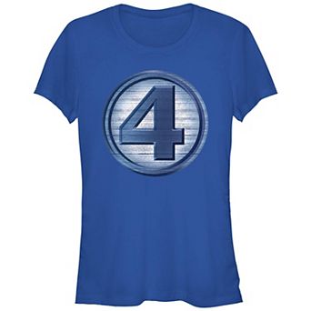 Juniors' Fantastic Four Logo Graphic Tee