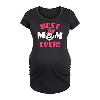 Disney's Minnie Mouse Maternity Best Mom Graphic Tee