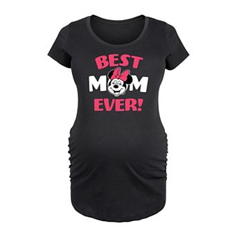 Disney's Minnie Mouse Maternity Best Mom Graphic Tee