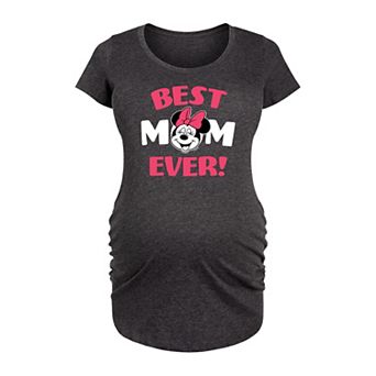 Disney's Minnie Mouse Maternity Best Mom Graphic Tee