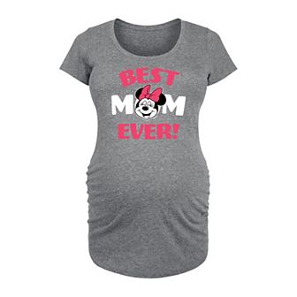 Disney's Minnie Mouse Maternity Best Mom Graphic Tee