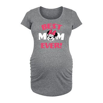 Disney's Minnie Mouse Maternity Best Mom Graphic Tee