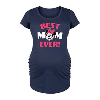 Disney's Minnie Mouse Maternity Best Mom Graphic Tee