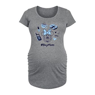 Disney's Minnie Mouse Maternity Boy Mom Graphic Tee