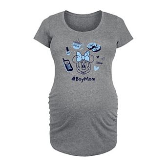 Disney's Minnie Mouse Maternity Boy Mom Graphic Tee