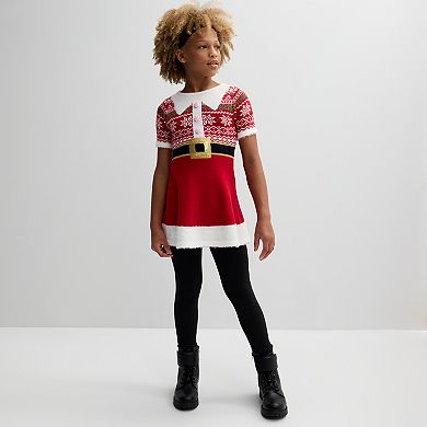 Girls 4-16 33 Degrees Short Sleeve Elf Dress in Regular & Plus Size