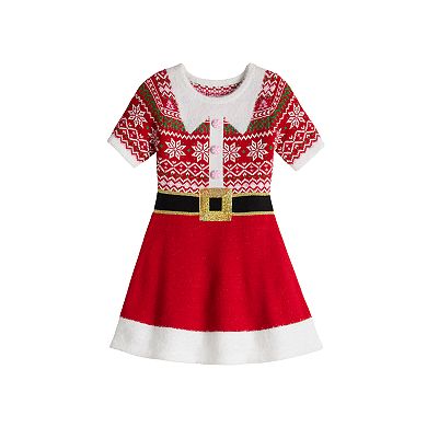 Girls 4-16 33 Degrees Short Sleeve Elf Dress in Regular & Plus Size