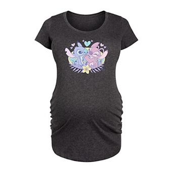 Disney's Lilo & Stitch Maternity Angel Flower Graphic Tee