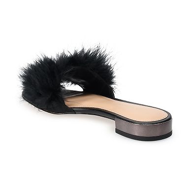 BCBGeneration Dartlee Women's Faux Feather Sandals