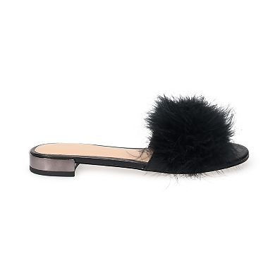BCBGeneration Dartlee Women's Faux Feather Sandals