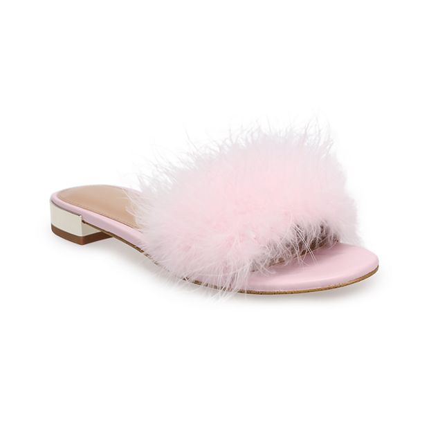 BCBGeneration Dartlee Women's Faux Feather Sandals