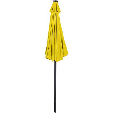 Northlight 9-ft. Solar Lighted Outdoor Patio Market Umbrella