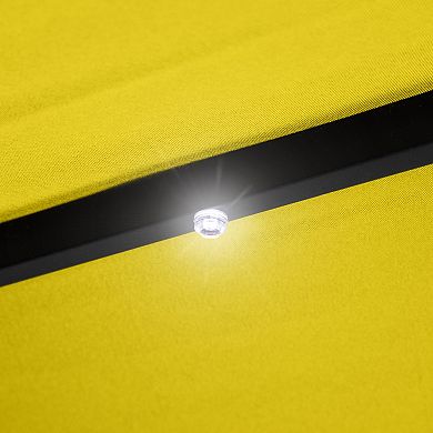 Northlight 9-ft. Solar Lighted Outdoor Patio Market Umbrella