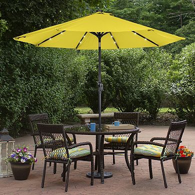 Northlight 9-ft. Solar Lighted Outdoor Patio Market Umbrella