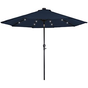 Northlight 9-ft. Solar Lighted Outdoor Patio Market Umbrella