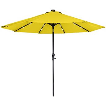 Northlight 9-ft. Solar Lighted Outdoor Patio Market Umbrella