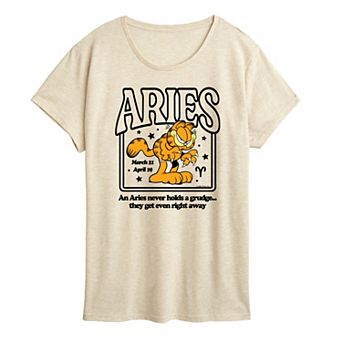 Plus Garfield Aries Graphic Tee