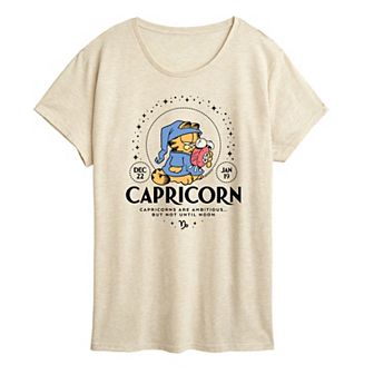 Plus Garfield Capricorn Graphic Tee