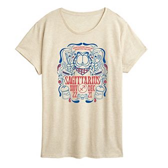 Plus Garfield Sagittarius Graphic Tee