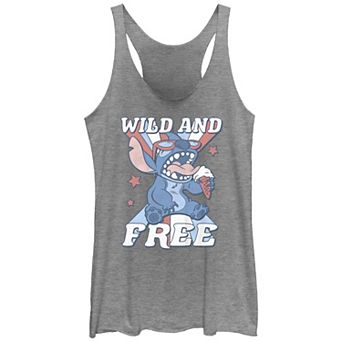 Disney's Lilo & Stitch Juniors' Wild And Free Graphic Racerback Tank