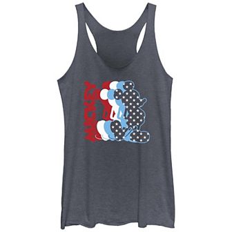 Disney's Mickey Mouse Juniors' Americana Silhouettes Graphic Racerback Tank