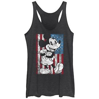 Disney's Mickey Mouse Juniors' USA Distressed Style Graphic Racerback Tank