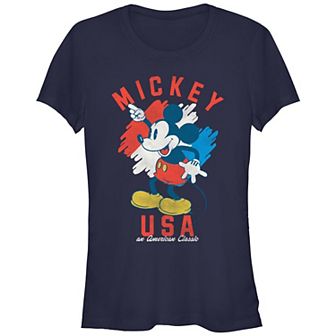 Disney's Mickey Mouse Juniors' USA American Classic Graphic Tee